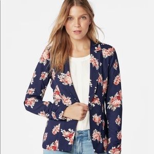 Navy Floral Blazer - size XL